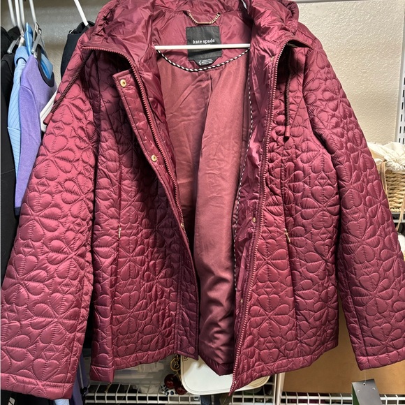 Kate Spade ♠️ Blackberry Quilted Puffer Jacket - Picture 6 of 14